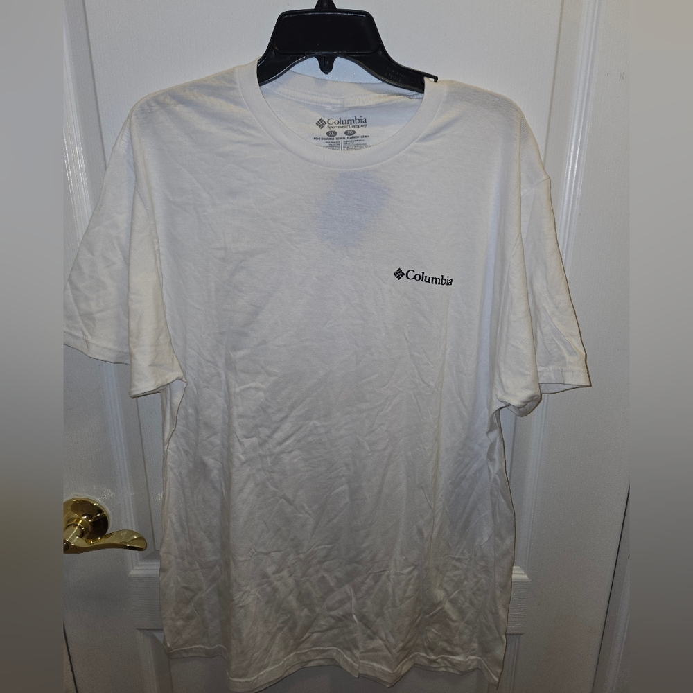 Columbia Men's White Short Sleeve Tee